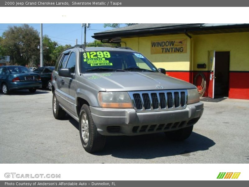 Silverstone Metallic / Taupe 2000 Jeep Grand Cherokee Laredo