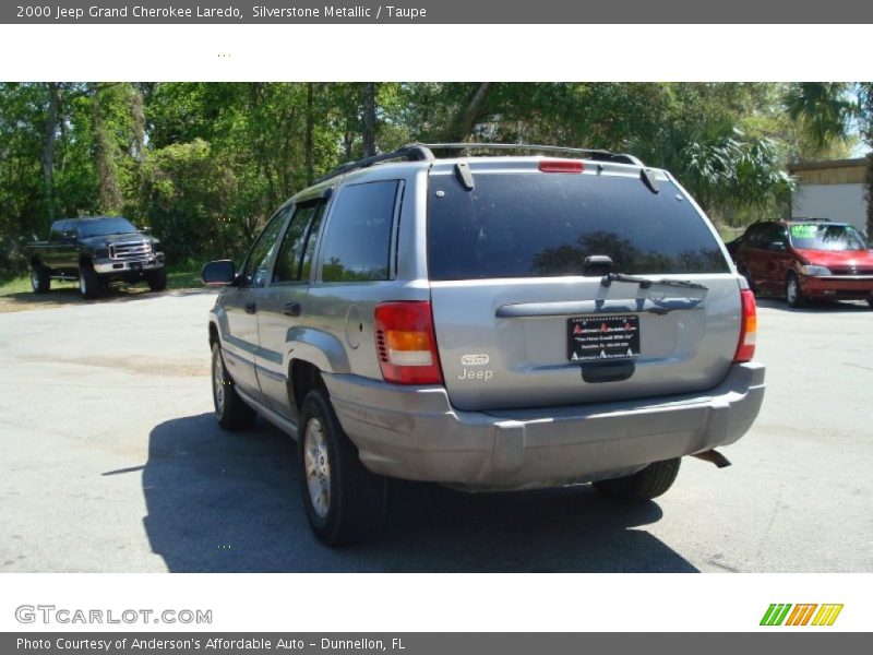 Silverstone Metallic / Taupe 2000 Jeep Grand Cherokee Laredo