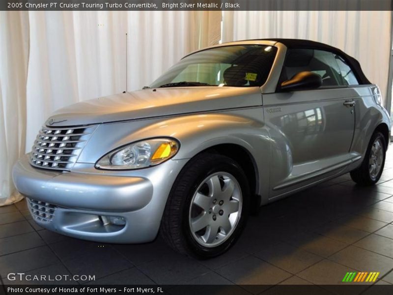 Bright Silver Metallic / Black 2005 Chrysler PT Cruiser Touring Turbo Convertible