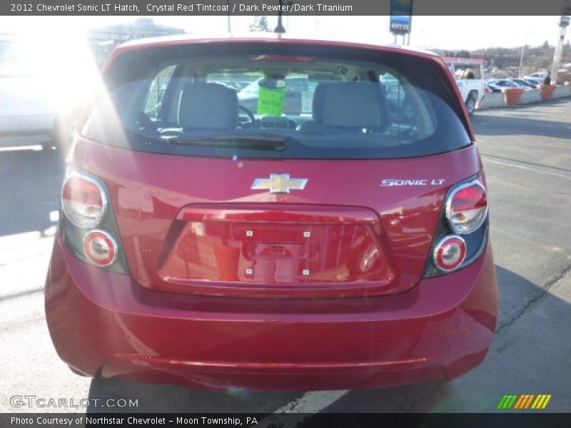 Crystal Red Tintcoat / Dark Pewter/Dark Titanium 2012 Chevrolet Sonic LT Hatch