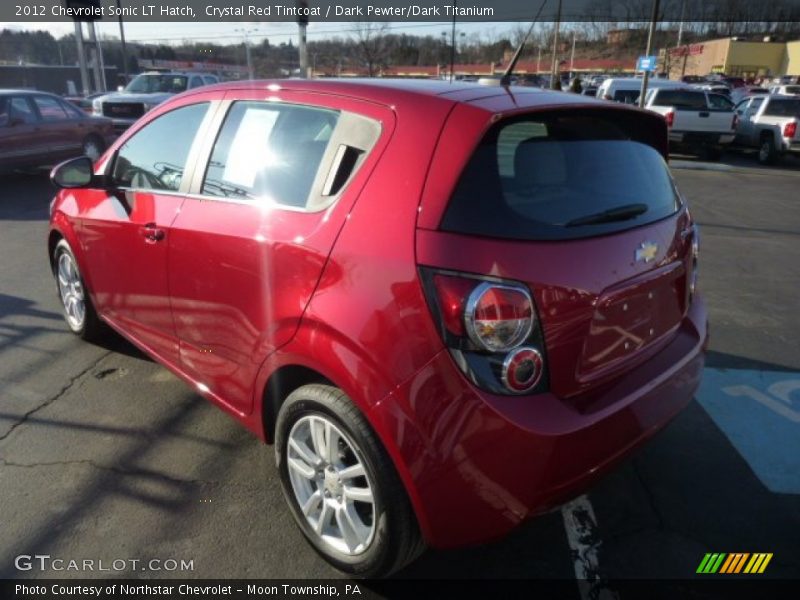 Crystal Red Tintcoat / Dark Pewter/Dark Titanium 2012 Chevrolet Sonic LT Hatch