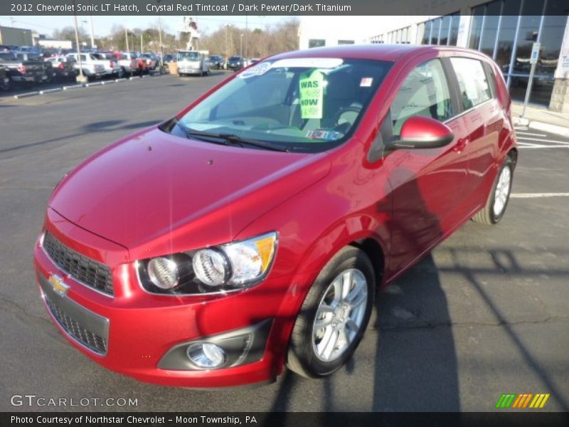 Crystal Red Tintcoat / Dark Pewter/Dark Titanium 2012 Chevrolet Sonic LT Hatch