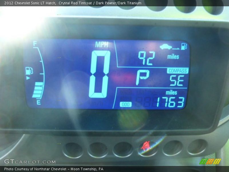 Crystal Red Tintcoat / Dark Pewter/Dark Titanium 2012 Chevrolet Sonic LT Hatch