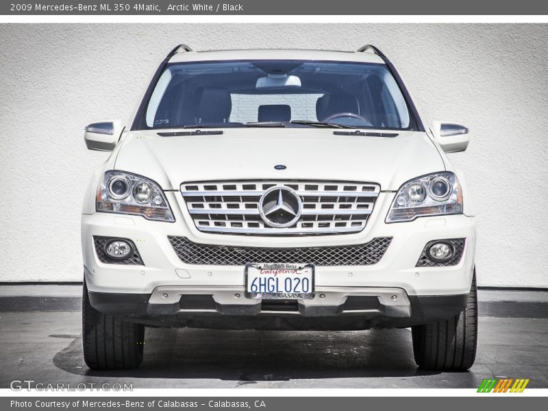 Arctic White / Black 2009 Mercedes-Benz ML 350 4Matic