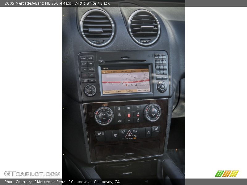 Arctic White / Black 2009 Mercedes-Benz ML 350 4Matic