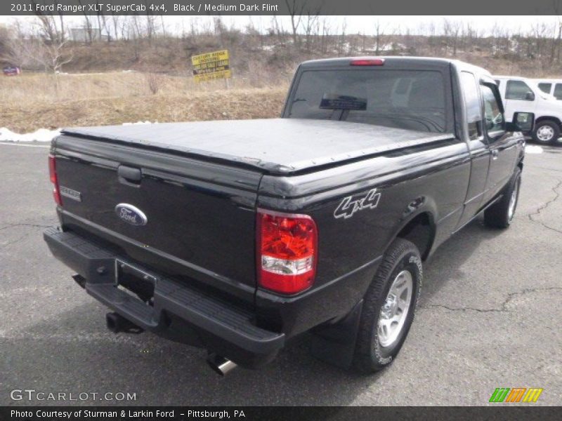 Black / Medium Dark Flint 2011 Ford Ranger XLT SuperCab 4x4