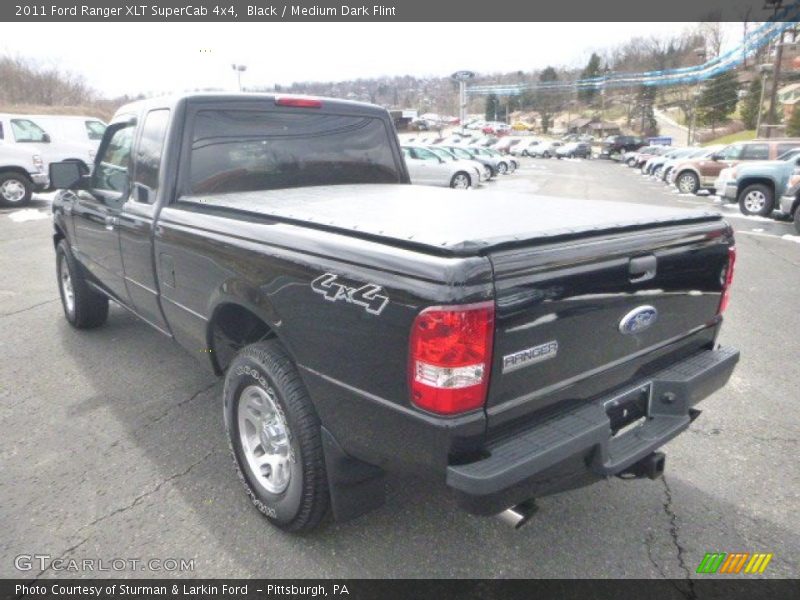 Black / Medium Dark Flint 2011 Ford Ranger XLT SuperCab 4x4