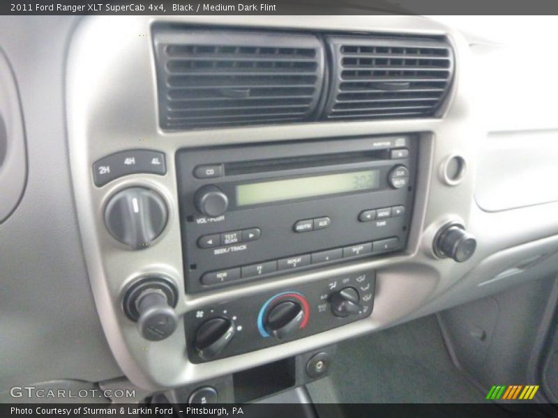 Black / Medium Dark Flint 2011 Ford Ranger XLT SuperCab 4x4