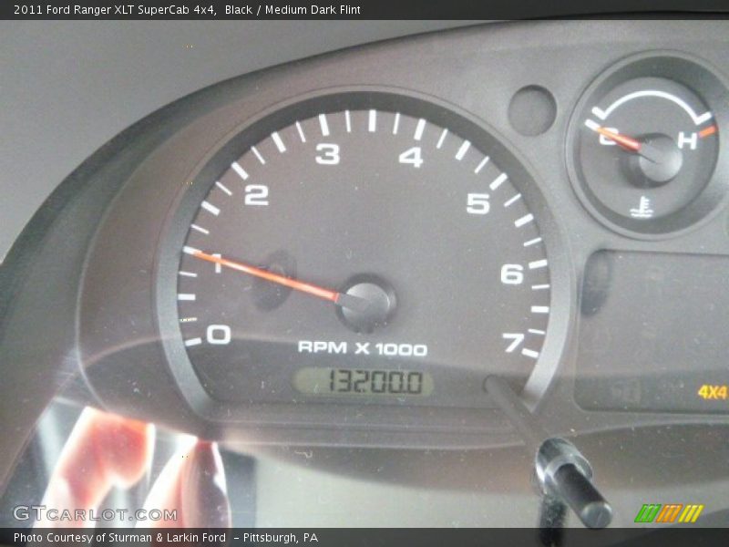 Black / Medium Dark Flint 2011 Ford Ranger XLT SuperCab 4x4