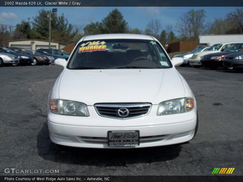 Glacier White / Gray 2002 Mazda 626 LX