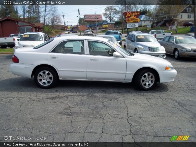 Glacier White / Gray 2002 Mazda 626 LX