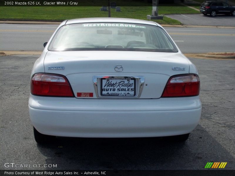 Glacier White / Gray 2002 Mazda 626 LX