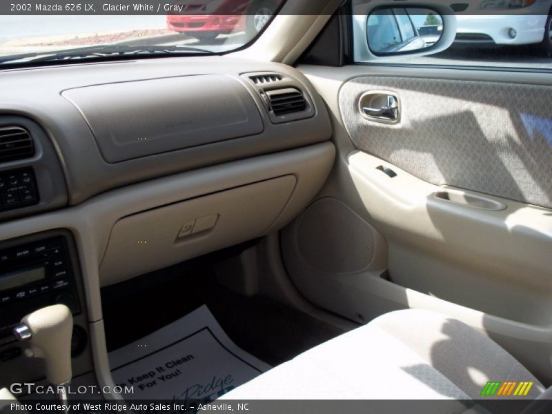 Glacier White / Gray 2002 Mazda 626 LX