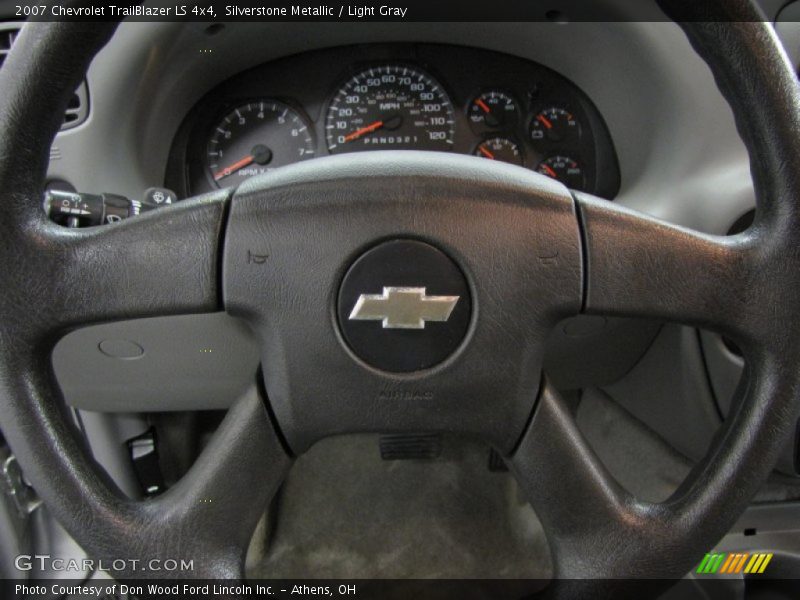 Silverstone Metallic / Light Gray 2007 Chevrolet TrailBlazer LS 4x4