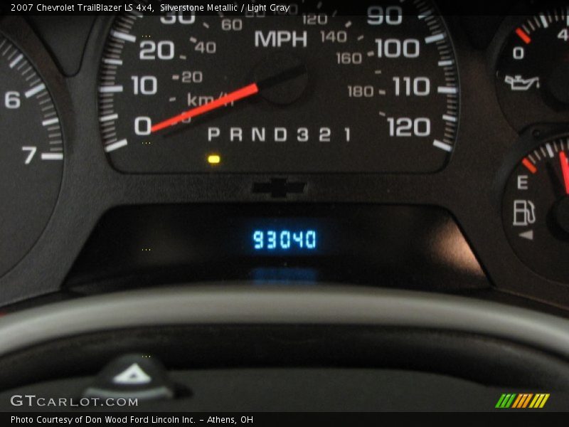 Silverstone Metallic / Light Gray 2007 Chevrolet TrailBlazer LS 4x4