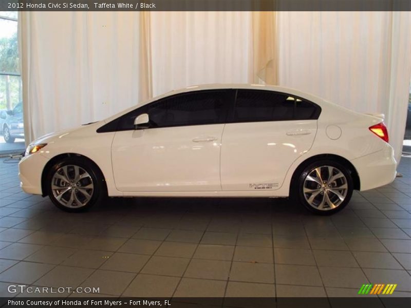 Taffeta White / Black 2012 Honda Civic Si Sedan