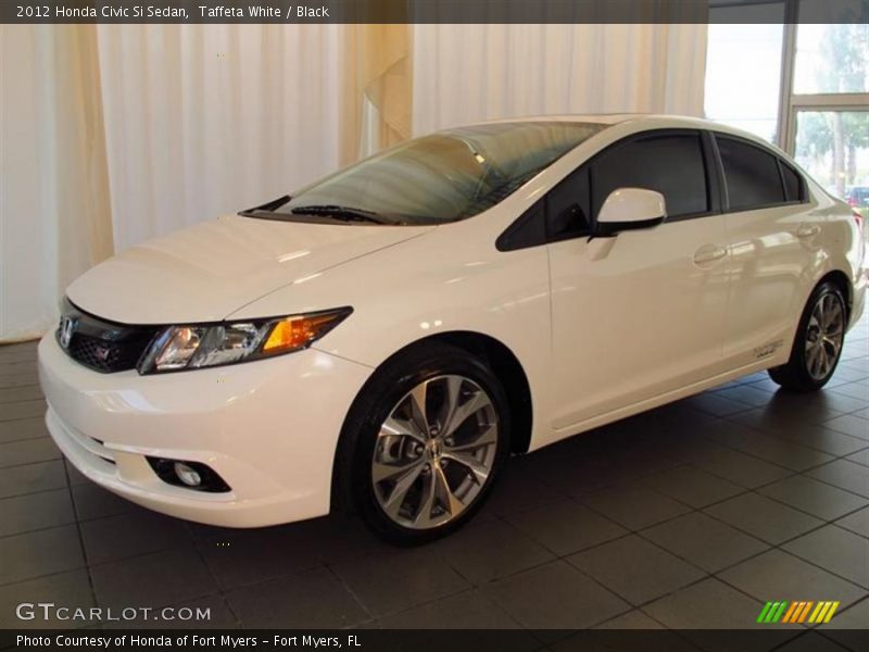 Taffeta White / Black 2012 Honda Civic Si Sedan