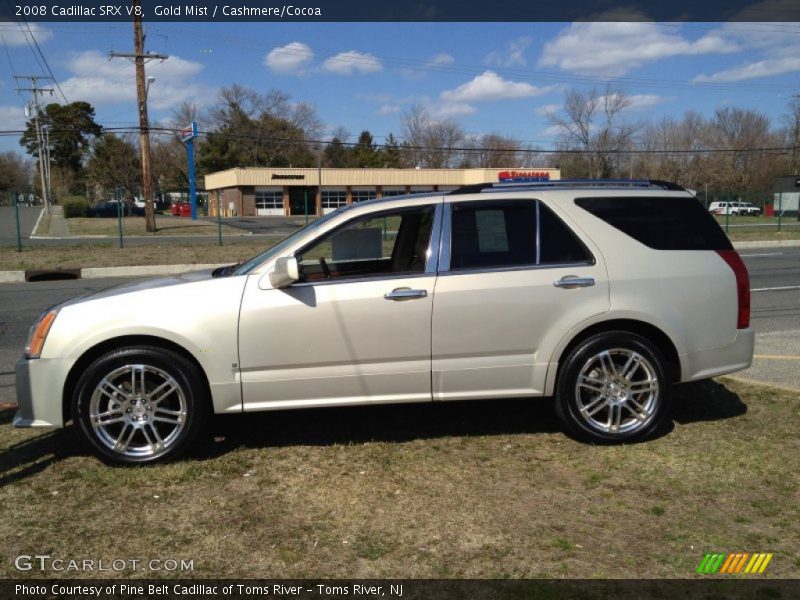 Gold Mist / Cashmere/Cocoa 2008 Cadillac SRX V8