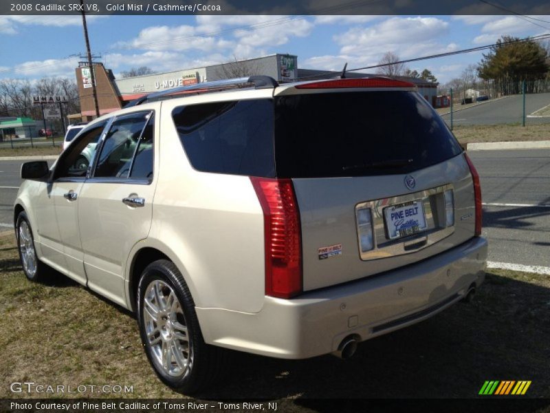 Gold Mist / Cashmere/Cocoa 2008 Cadillac SRX V8