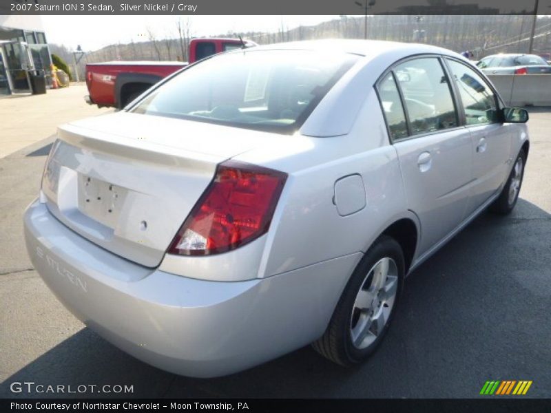 Silver Nickel / Gray 2007 Saturn ION 3 Sedan