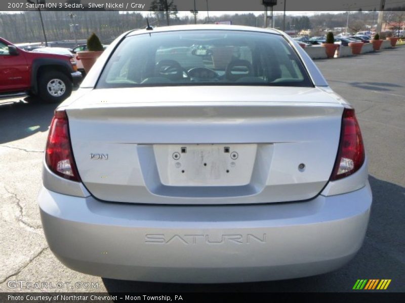 Silver Nickel / Gray 2007 Saturn ION 3 Sedan