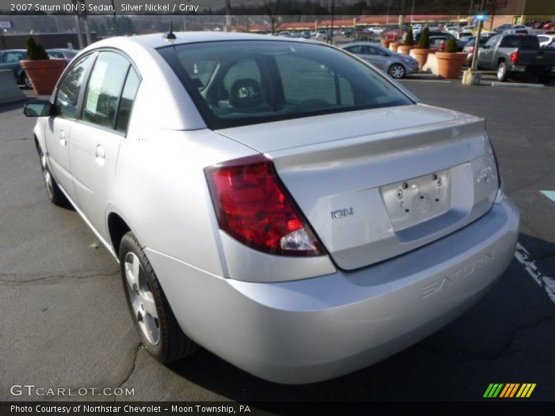 Silver Nickel / Gray 2007 Saturn ION 3 Sedan