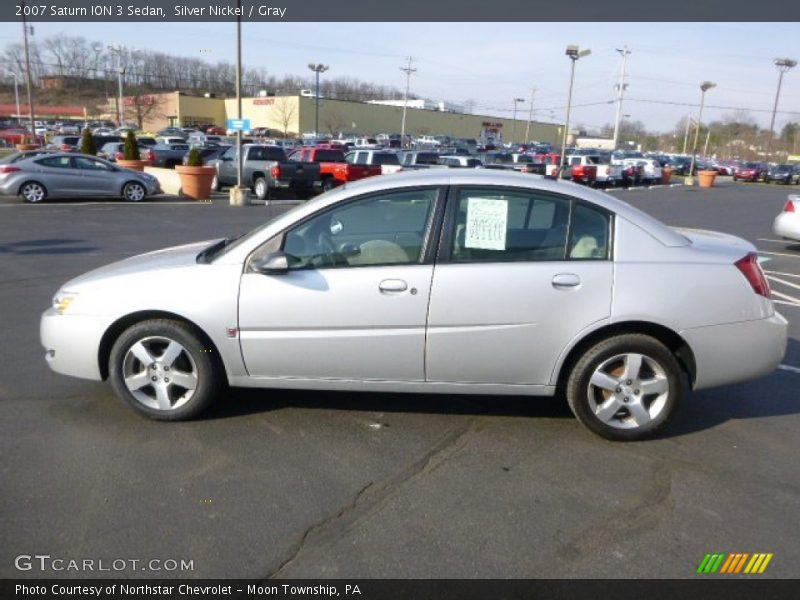 Silver Nickel / Gray 2007 Saturn ION 3 Sedan