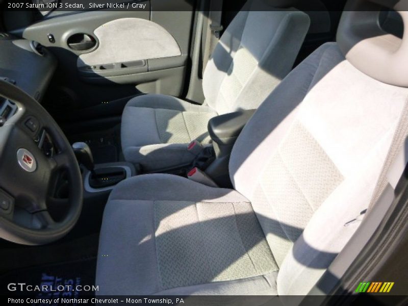 Silver Nickel / Gray 2007 Saturn ION 3 Sedan