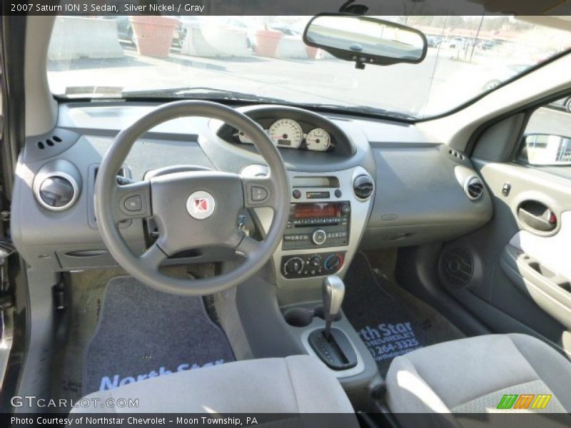 Silver Nickel / Gray 2007 Saturn ION 3 Sedan