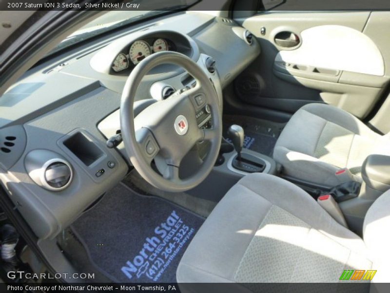 Silver Nickel / Gray 2007 Saturn ION 3 Sedan