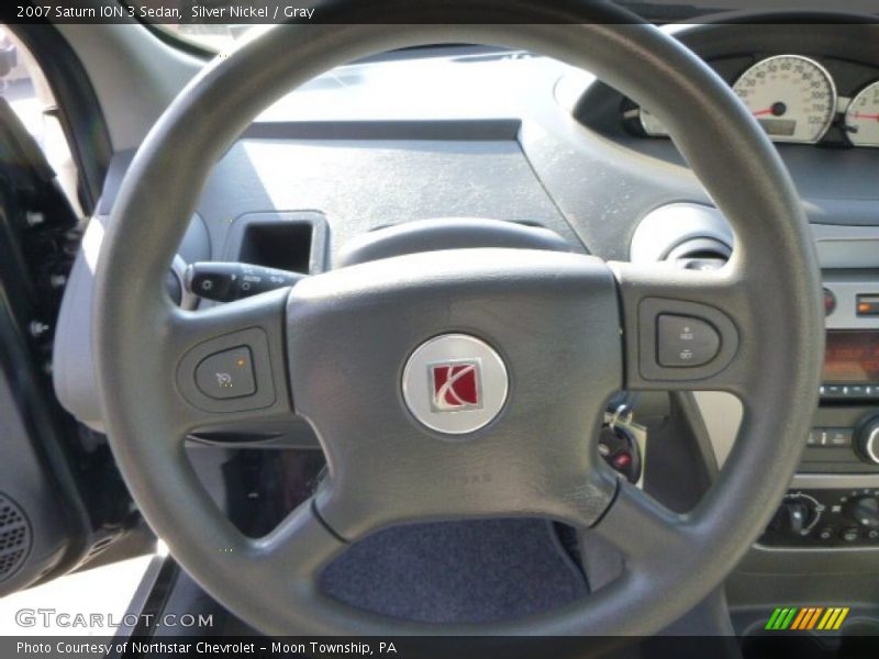 Silver Nickel / Gray 2007 Saturn ION 3 Sedan