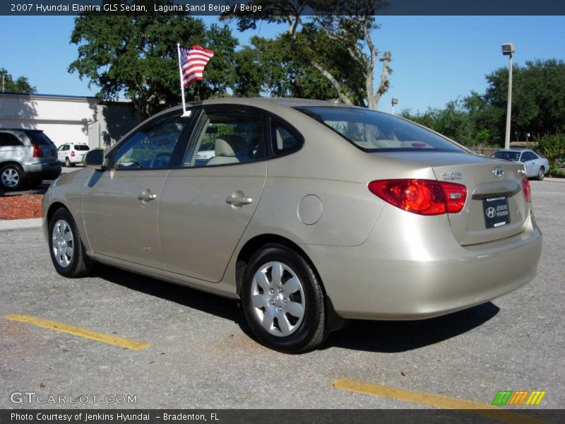 Laguna Sand Beige / Beige 2007 Hyundai Elantra GLS Sedan