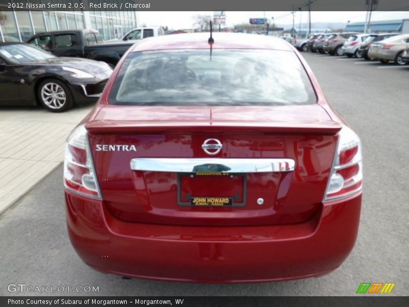 Red Brick / Charcoal 2012 Nissan Sentra 2.0 S