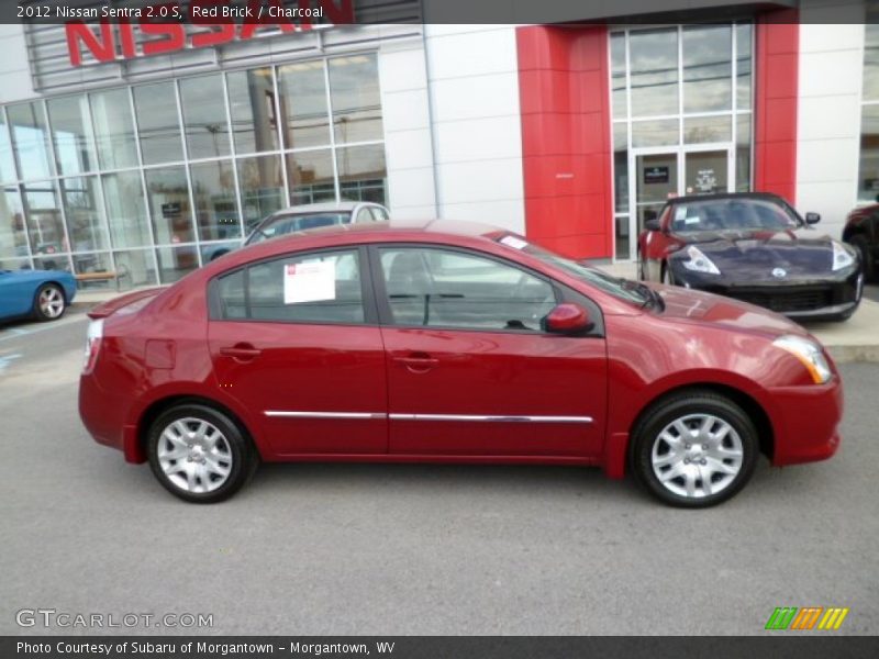 Red Brick / Charcoal 2012 Nissan Sentra 2.0 S