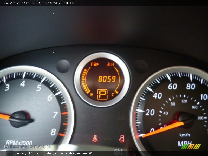 Blue Onyx / Charcoal 2012 Nissan Sentra 2.0