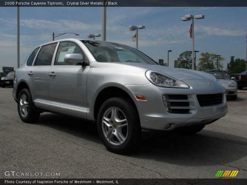 Crystal Silver Metallic / Black 2008 Porsche Cayenne Tiptronic