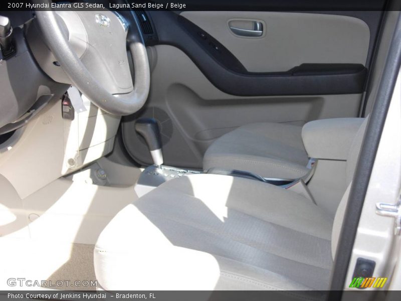Laguna Sand Beige / Beige 2007 Hyundai Elantra GLS Sedan
