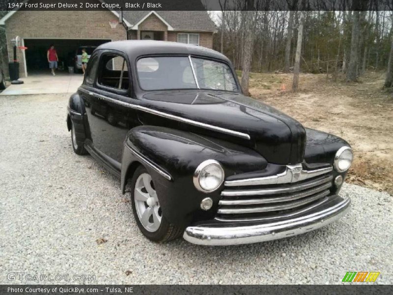 Black / Black 1947 Ford Super Deluxe 2 Door Coupe