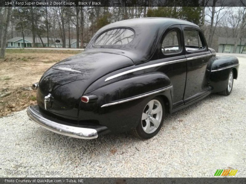 Black / Black 1947 Ford Super Deluxe 2 Door Coupe