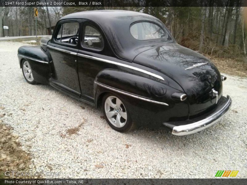 Black / Black 1947 Ford Super Deluxe 2 Door Coupe