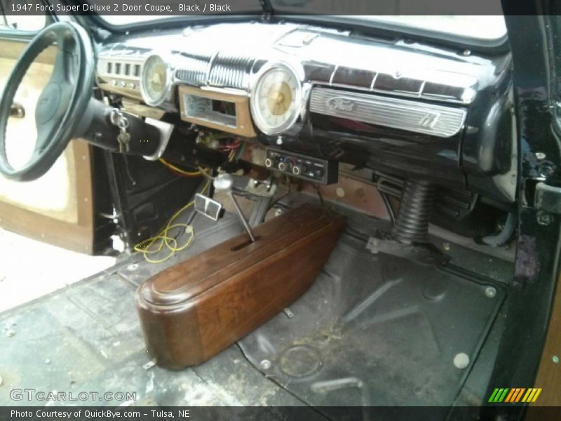 Black / Black 1947 Ford Super Deluxe 2 Door Coupe