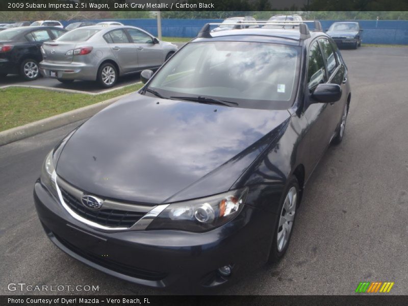 Dark Gray Metallic / Carbon Black 2009 Subaru Impreza 2.5i Wagon
