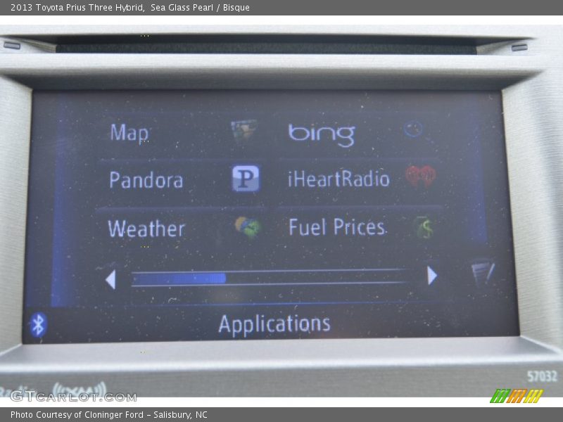 Sea Glass Pearl / Bisque 2013 Toyota Prius Three Hybrid