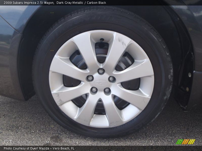 Dark Gray Metallic / Carbon Black 2009 Subaru Impreza 2.5i Wagon