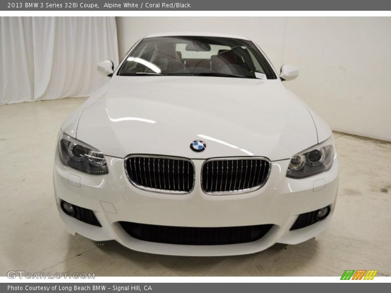Alpine White / Coral Red/Black 2013 BMW 3 Series 328i Coupe