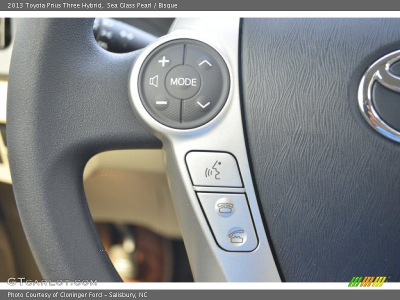 Sea Glass Pearl / Bisque 2013 Toyota Prius Three Hybrid