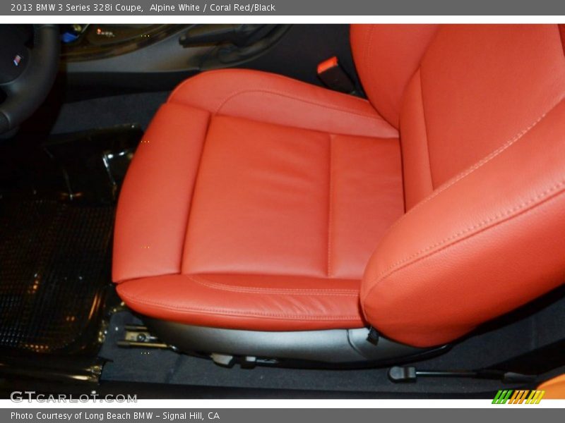 Alpine White / Coral Red/Black 2013 BMW 3 Series 328i Coupe