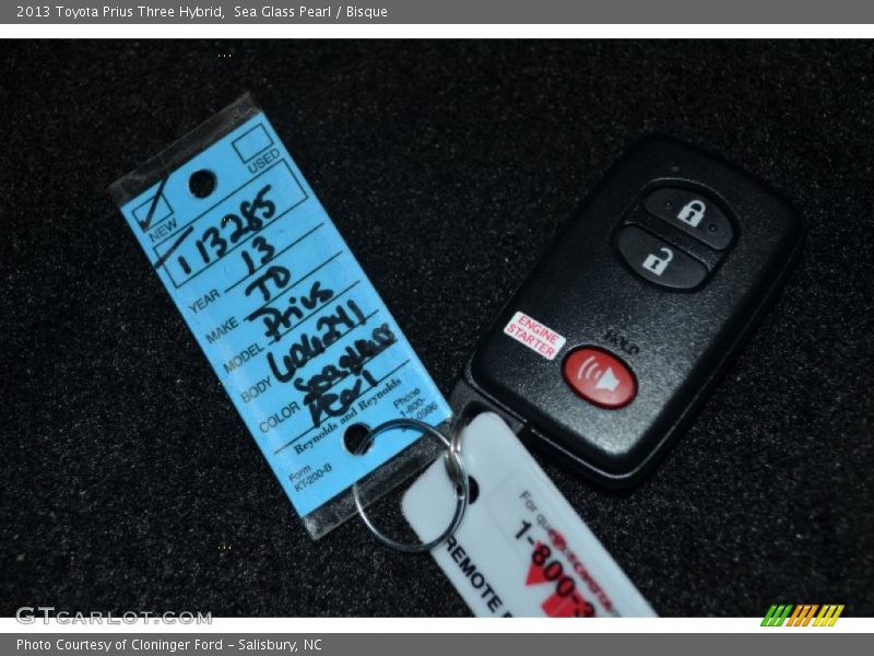 Sea Glass Pearl / Bisque 2013 Toyota Prius Three Hybrid
