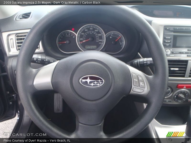 Dark Gray Metallic / Carbon Black 2009 Subaru Impreza 2.5i Wagon