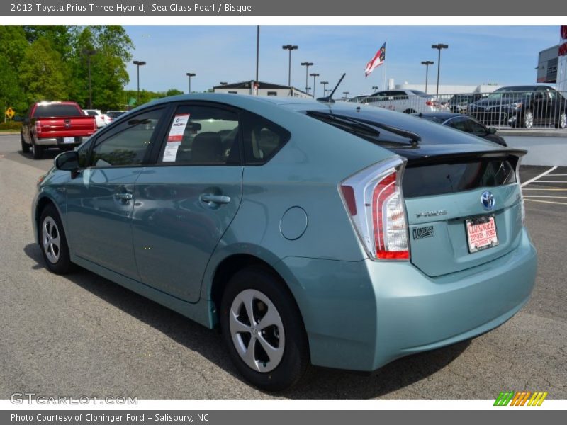 Sea Glass Pearl / Bisque 2013 Toyota Prius Three Hybrid